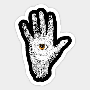 Palmistry BLACK- Divination and Palm Reading Sticker